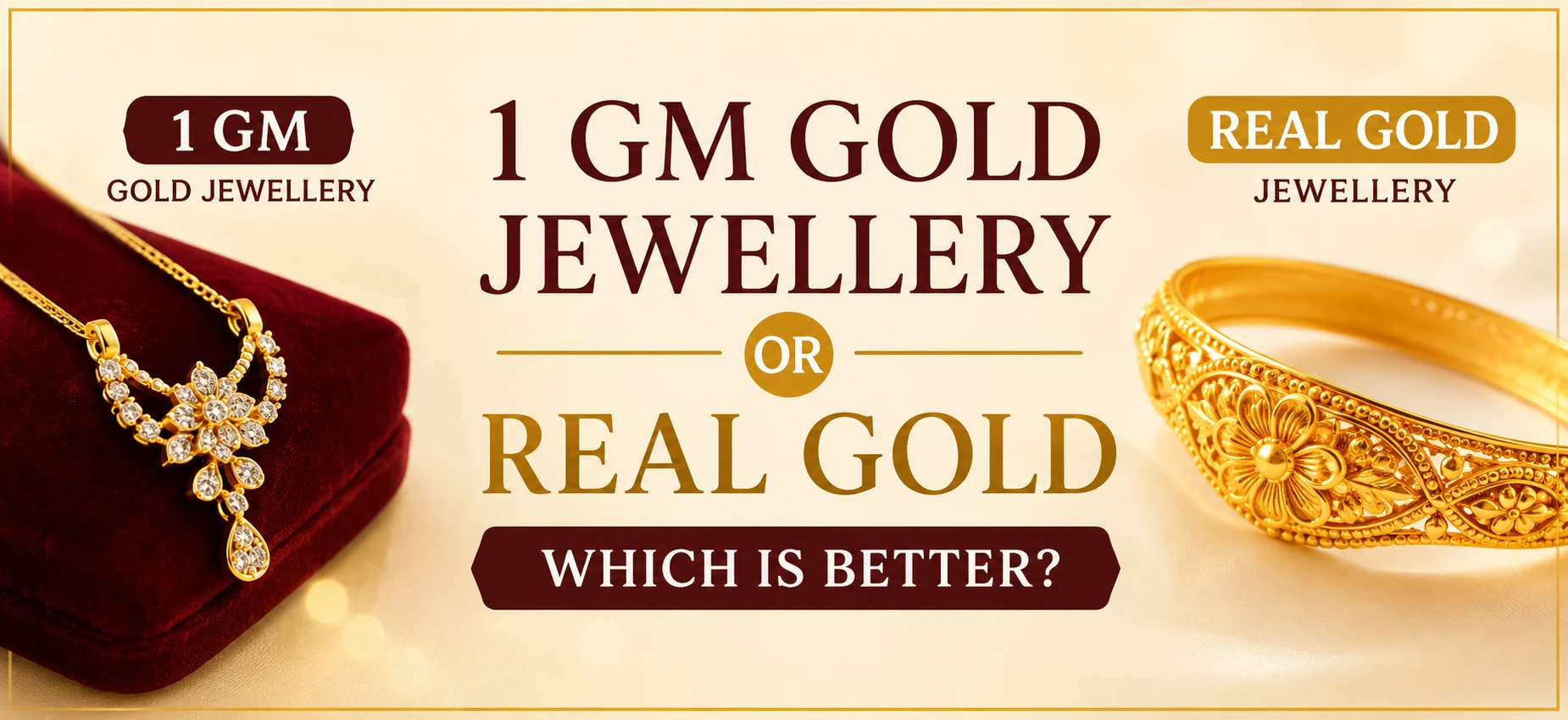 1 GM Gold Jewellery or Real Gold: Which is Better?