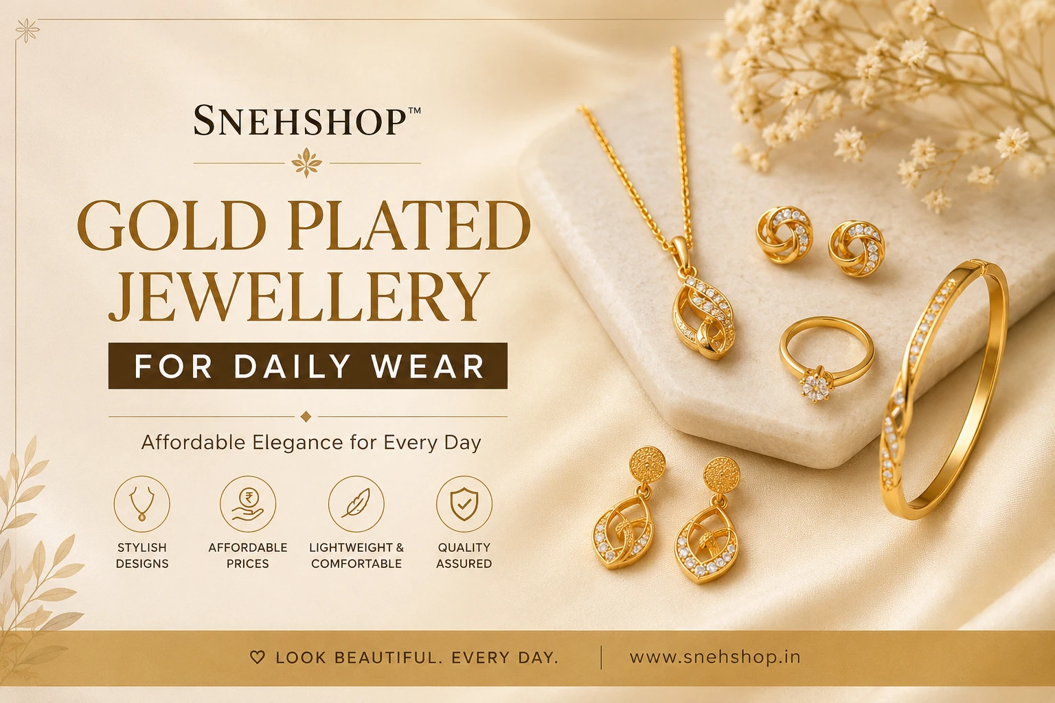 Gold Plated Jewellery: The Perfect Choice for Daily Wear