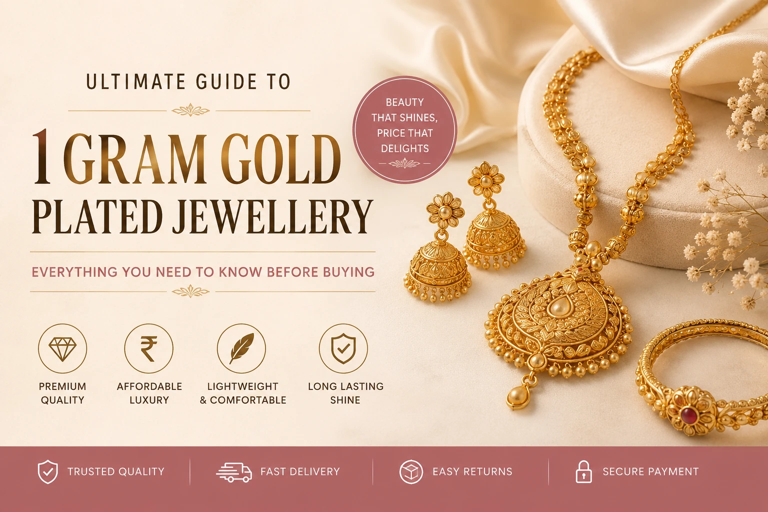 Ultimate Guide to 1 Gram Gold Plated Jewellery: Everything You Need to Know Before Buying