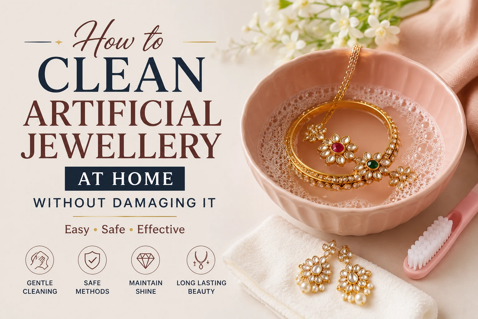 How to Clean Artificial Jewellery at Home Without Damaging It