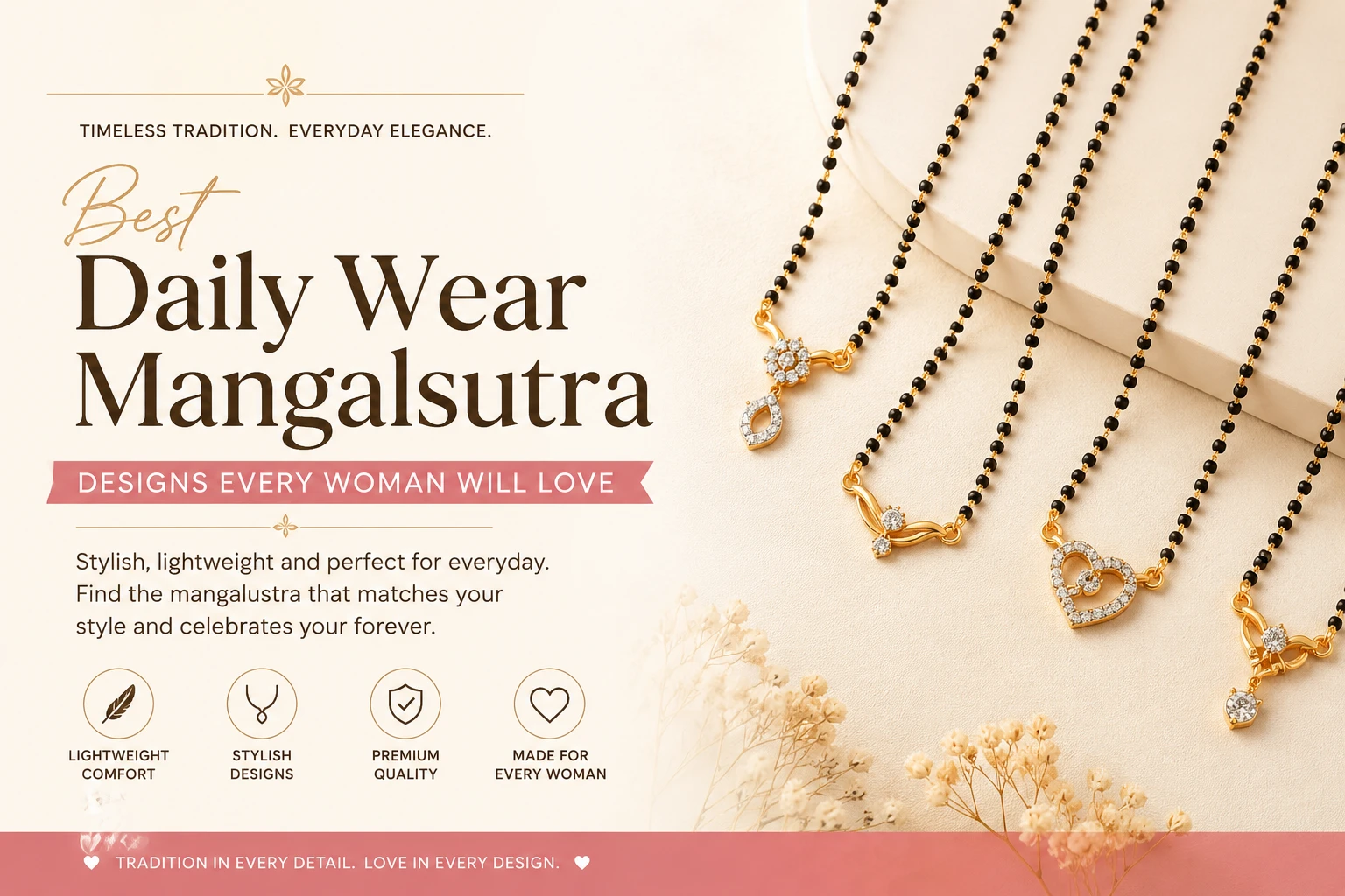 Best Daily Wear Mangalsutra Designs Every Woman Will Love